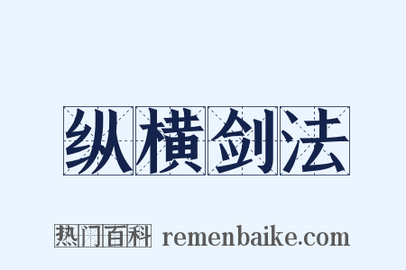 纵横剑法是什么意思的图片